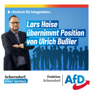 Ulrich Bußler verlässt Fachrat für Integration / Lars Haise übernimmt