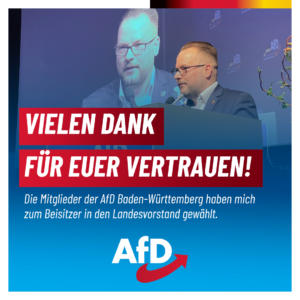 Lars Haise in den Landesvorstand der AfD Baden-Württemberg gewählt