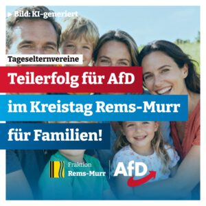 Kindertagespflege: Teilerfolg für AfD